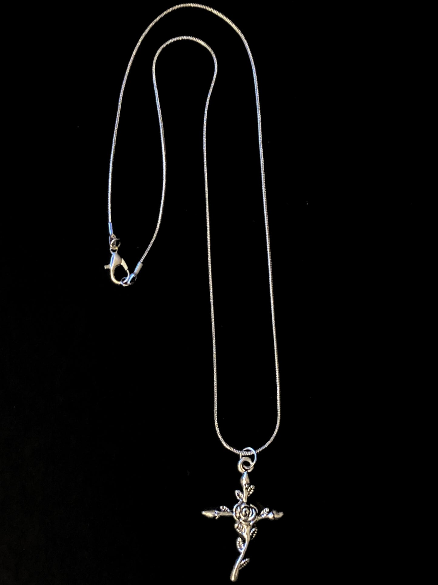 Necklace-Rose cross