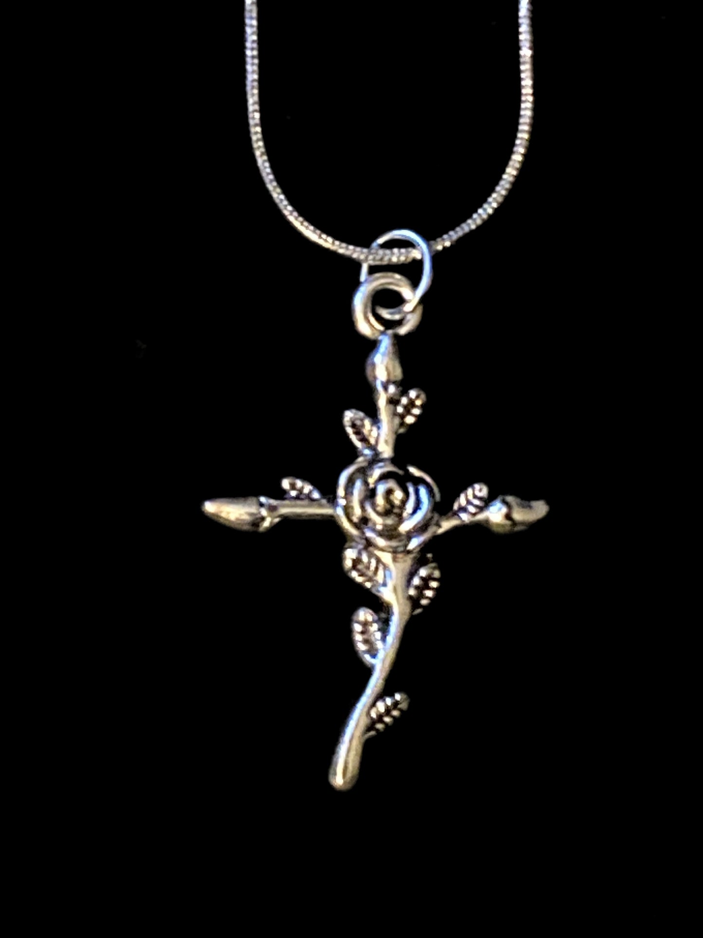 Necklace-Rose cross